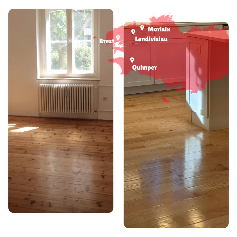 pose et renovation parquet massif landerneau